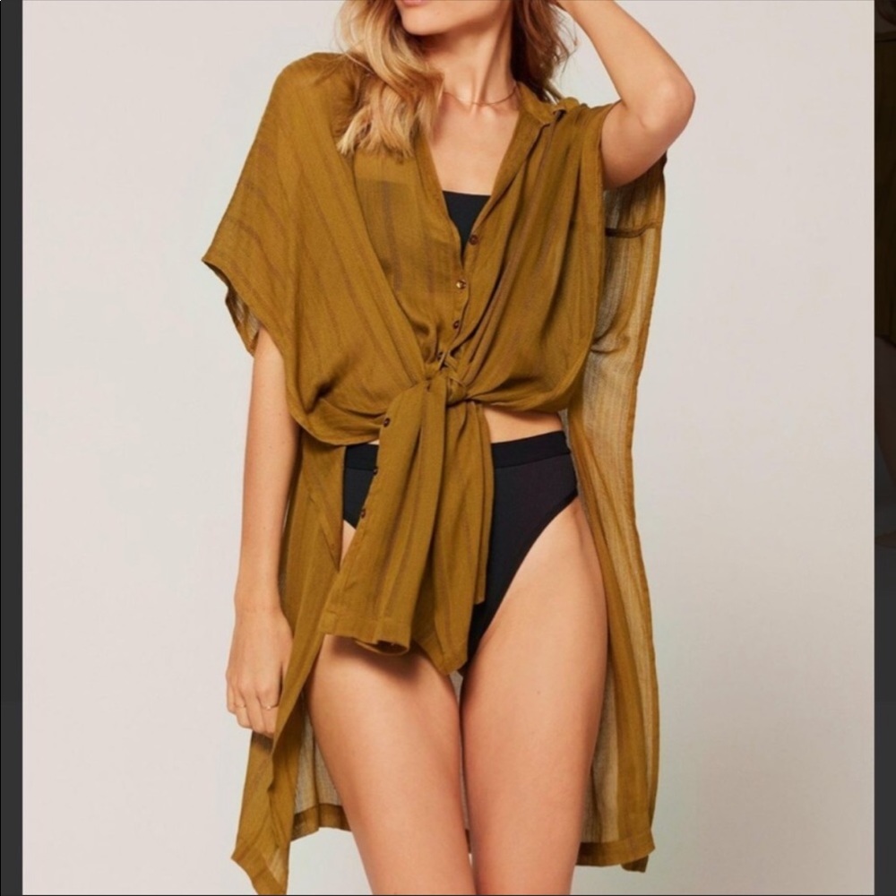 L*space NWT Anita cover up dress shirt